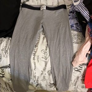 Grey PINK leggings-yoga